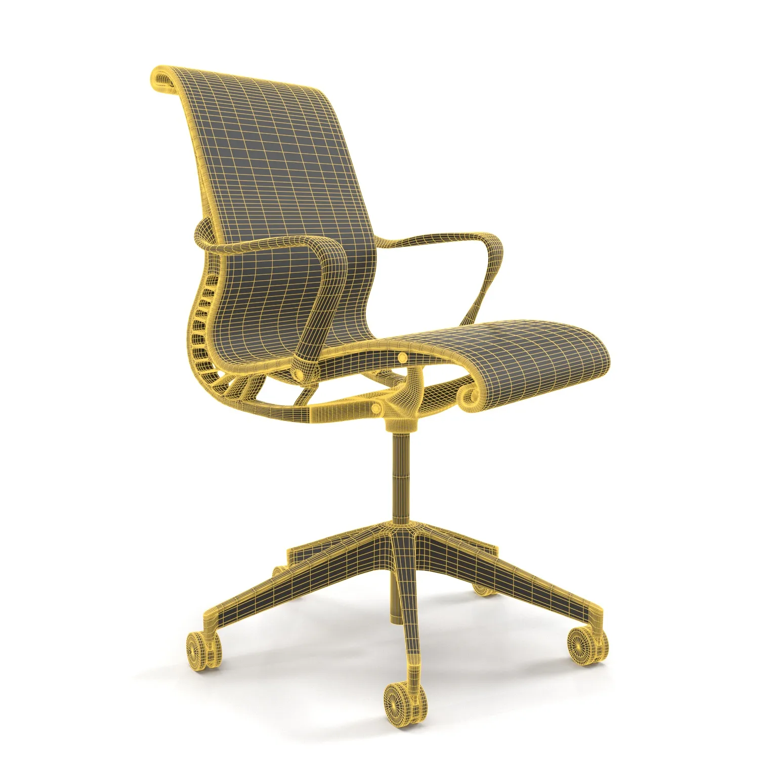 Herman Miller Setu Chair PBR 3D Model_07
